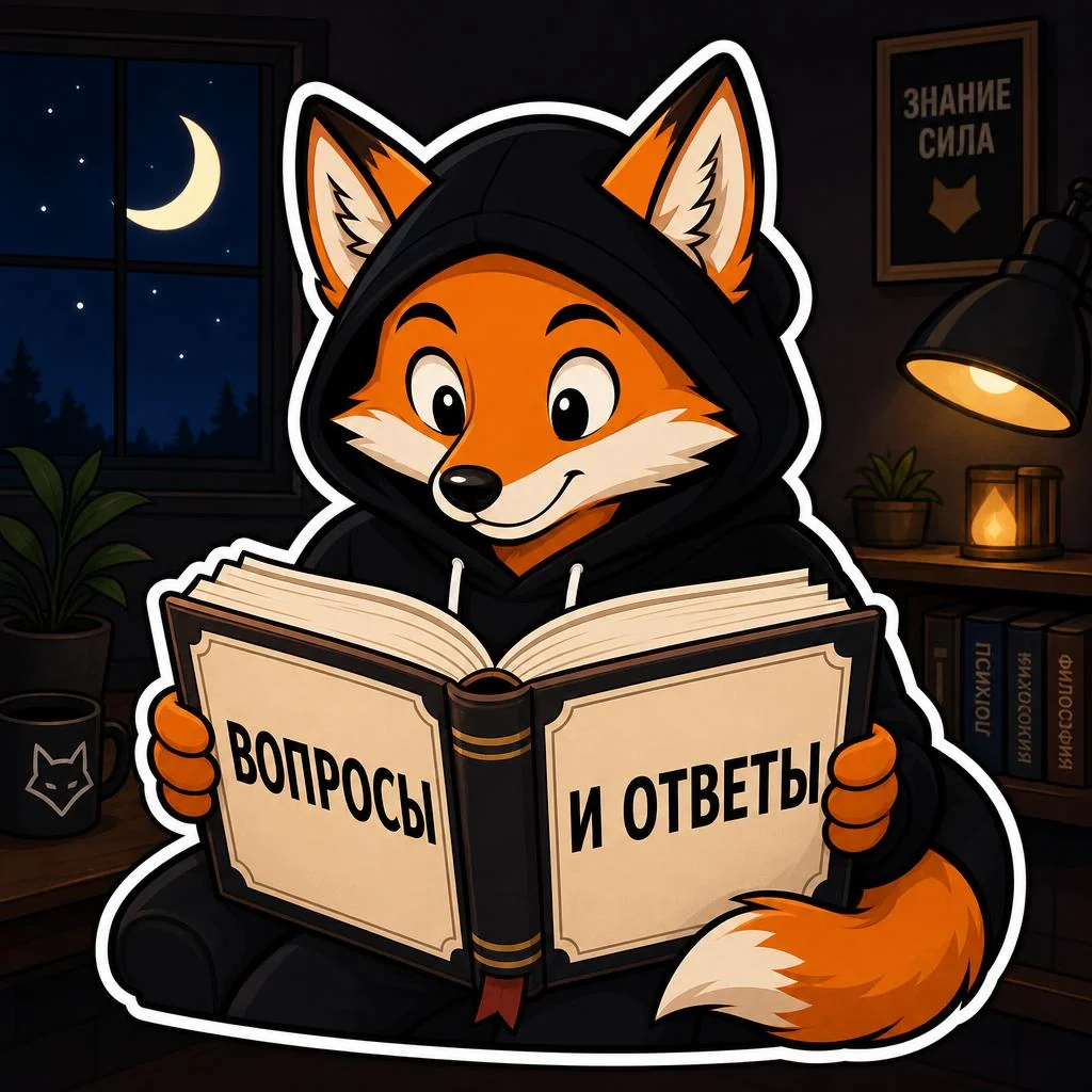 Лис с книгой FAQ